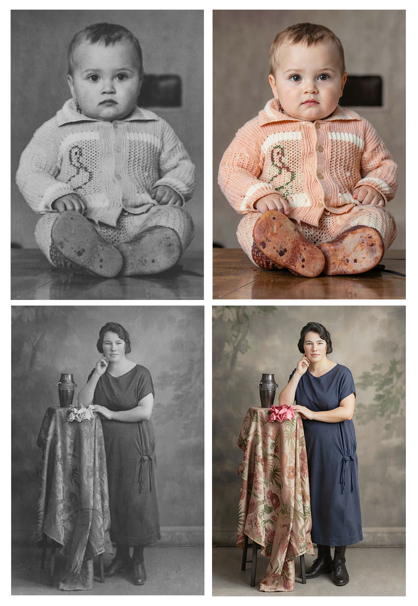 Reconstrucción fotográfica con realismo extraordinario a partir de una fotografía antigua — ZONA Fotografía